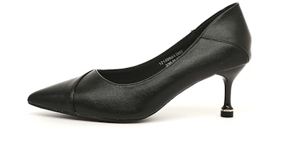(Women) Exull Q PU 'Elegant Black Kitten Heels' 1215003460 (Women) Exull Q PU 'Elegant Black Kitten Heels' 1215003460
