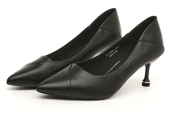 (Women) Exull Q PU 'Elegant Black Kitten Heels' 1215003460 Lookbook (Women) Exull Q PU 'Elegant Black Kitten Heels' 1215003460
