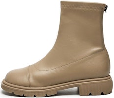 (Women) Exull Q PU 'Fashion Versatile Chelsea Boot Apricot' 1218609081 (Women) Exull Q PU 'Fashion Versatile Chelsea Boot Apricot' 1218609081