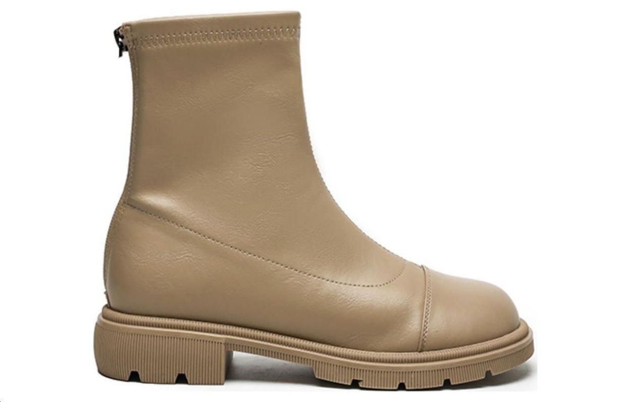 Order (W) Sepatu Bot Chelsea Exull Q PU 'Fashion Serbaguna Aprikot' 1218609081