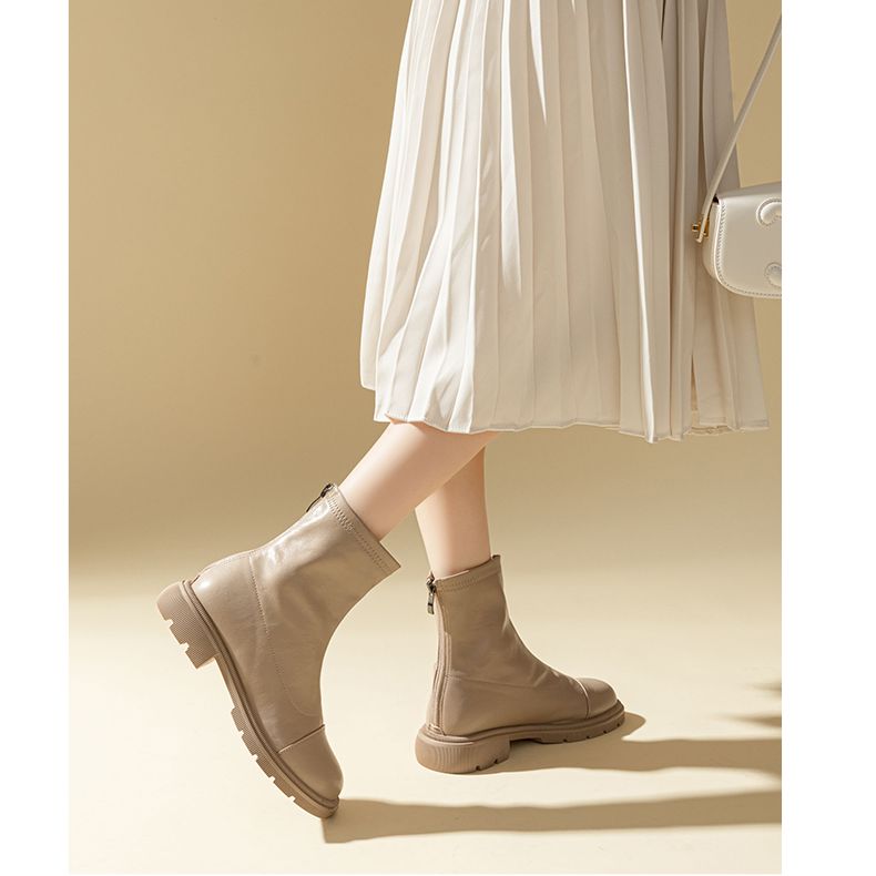 Lookbook (W) Sepatu Bot Chelsea Exull Q PU 'Fashion Serbaguna Aprikot' 1218609081