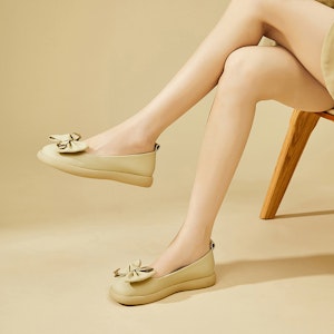 (W) Exull Q PU 'Kasut Rata Slip-On Kasual Ringan' 73171012 1