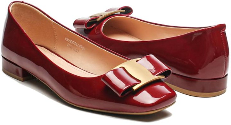 (Women) Exull Q PU 'Red Square Toe Casual Flats' 1315007410 Shop (Women) Exull Q PU 'Red Square Toe Casual Flats' 1315007410