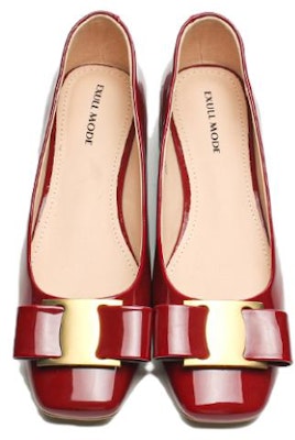 (Women) Exull Q PU 'Red Square Toe Casual Flats' 1315007410 Purchase (Women) Exull Q PU 'Red Square Toe Casual Flats' 1315007410