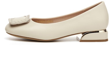 (W) 艾斯欧 Q PU纹扣平底休闲鞋 73170052 5