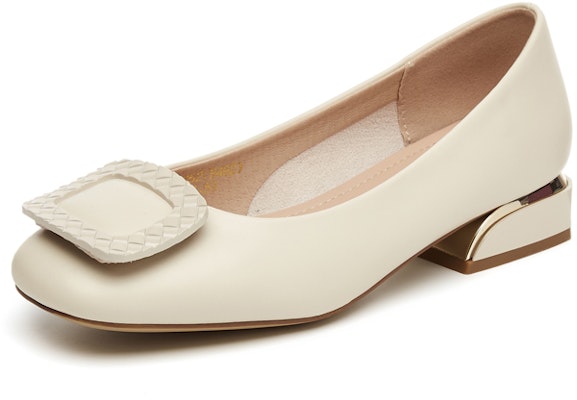 (Women) Exull Q PU 'Textured Buckle Flat Casual' 73170052 6