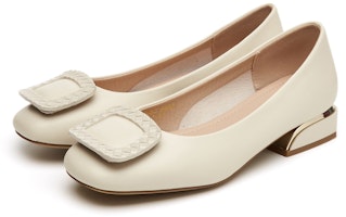 (W) 艾斯欧 Q PU纹扣平底休闲鞋 73170052 7