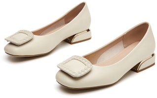 (W) 艾斯欧 Q PU纹扣平底休闲鞋 73170052 8