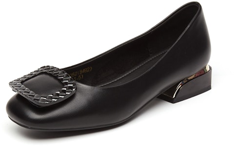 EXULL 依思Q PU 方頭紋理扣飾平底 休閒單鞋 2.8cm 女款 Order EXULL 依思Q PU 方頭紋理扣飾平底 休閒單鞋 2.8cm 女款