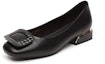 Order (Women) Exull Q PU 'Textured Buckle Flat Casual' 73170052