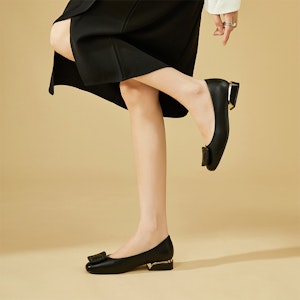 EXULL 依思Q PU 方頭紋理扣飾平底 休閒單鞋 2.8cm 女款 Details for EXULL 依思Q PU 方頭紋理扣飾平底 休閒單鞋 2.8cm 女款