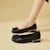 (Women) Exull Q PU 'Textured Buckle Flat Casual' 73170052