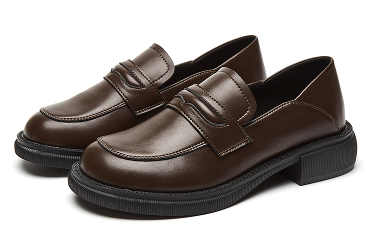 Shop (W) エクルQ レディース PUブラウン「英国カジュアル」8215103680 8215103680