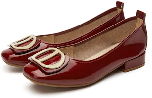 Shop (W) Exull Q PU Tacón Bajo 'Zapatos Planos Casuales Ligeros para el Trabajo' 73170008