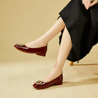 Purchase (W) Exull Q PU Tacón Bajo 'Zapatos Planos Casuales Ligeros para el Trabajo' 73170008
