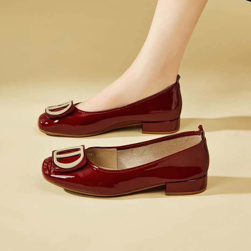 Cheap (Women) Exull Q PU Low Heel 'Light Casual Work Flats' 73170008