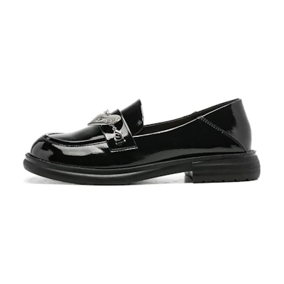 (W) Exull Q PU Low Top 'Black Casual'