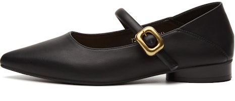 (Women) EXULL Q PU Pointed Toe Buckle Flats 'Casual' 7317003760 (Women) EXULL Q PU Pointed Toe Buckle Flats 'Casual' 7317003760