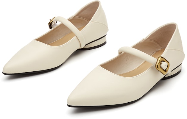 (W) EXULL Q PU Flats Hujung Runcing Dengan Gesper 'Kasual' 7317003760 6