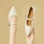 (W) EXULL Q PU Flats Hujung Runcing Dengan Gesper 'Kasual' 7317003760
