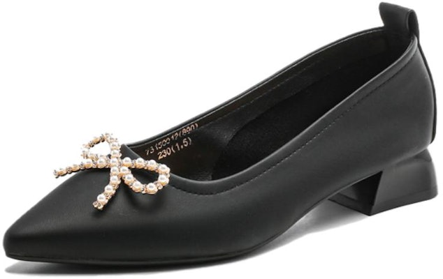 (W) 艾秀Q PU尖头休闲平底鞋‘法式蝴蝶结黑色’ 7315001260 Order (W) 艾秀Q PU尖头休闲平底鞋‘法式蝴蝶结黑色’ 7315001260