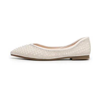 (W) Exull Q PU Pointed Toe Flat 'Casual'