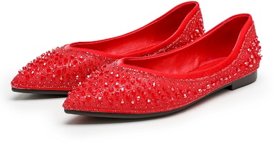 (W) Exull Q PU Sepatu Datar Lancip 'Kasual' 12I70029 Cheap (W) Exull Q PU Sepatu Datar Lancip 'Kasual' 12I70029