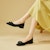 (W) Exull Q PU Kasut Slip-On Hujung Runcing 'Santai Serbaguna' 73170027