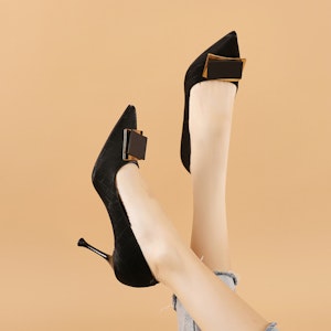 (W) (女性用) EXULL Q PU ポインテッドトゥ スリッポン スティレットヒール 'ブラック' 12I5000660 12I5000660 Cheap (W) (女性用) EXULL Q PU ポインテッドトゥ スリッポン スティレットヒール 'ブラック' 12I5000660 12I5000660