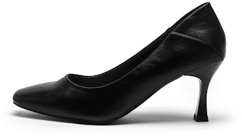 (Women) Exull Q PU Pointed Toe Stiletto Heels 'Black Comfort' 1215001460 (Women) Exull Q PU Pointed Toe Stiletto Heels 'Black Comfort' 1215001460