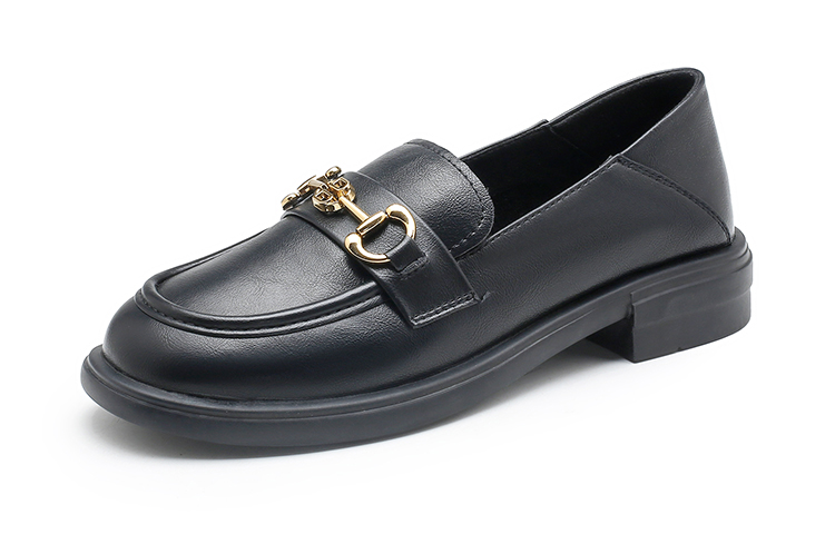 Order EXULL 依思Q PU 復古英倫 休閒單鞋 3.5cm 女款 黑色