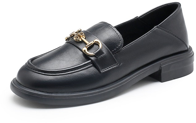 EXULL 依思Q PU 復古英倫 休閒單鞋 3.5cm 女款 黑色 Order EXULL 依思Q PU 復古英倫 休閒單鞋 3.5cm 女款 黑色