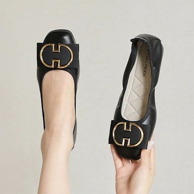 (W) Exull Q Slip-On Kulit Biri-Biri 'Kasut Rata Kasual' 12170048 8