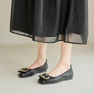 (W) Exull Q Slip-On Kulit Biri-Biri 'Kasut Rata Kasual' 12170048 11