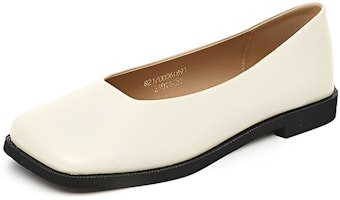 (Women) Exull Q Square Toe Casual Flat 'Beige Comfort' 8217000671 (Women) Exull Q Square Toe Casual Flat 'Beige Comfort' 8217000671