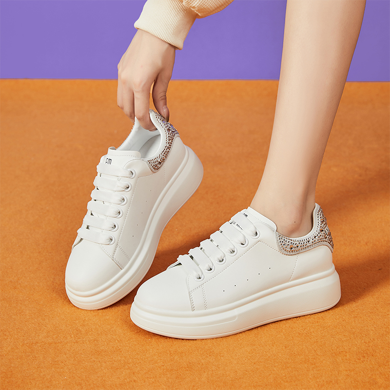 (W) Exull Q Synthetic Leather 'Breathable Casual Trendy Low-Top Sneaker' 圖 12