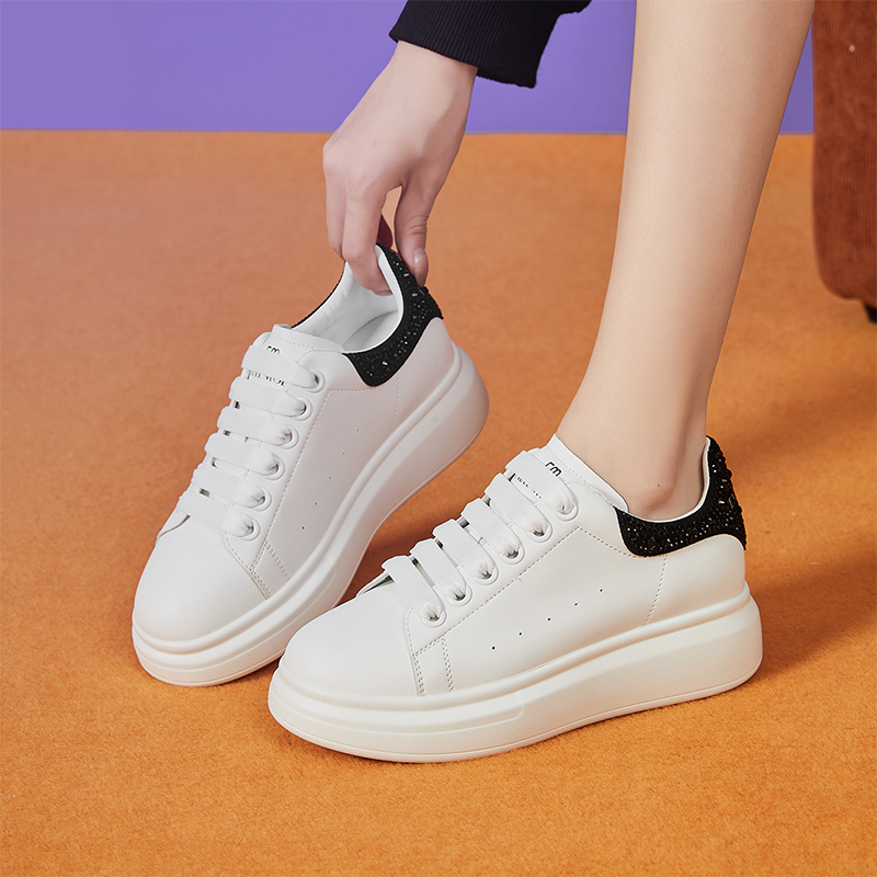 (W) Exull Q Synthetic Leather 'Breathable Casual Trendy Low-Top Sneaker' 圖 4