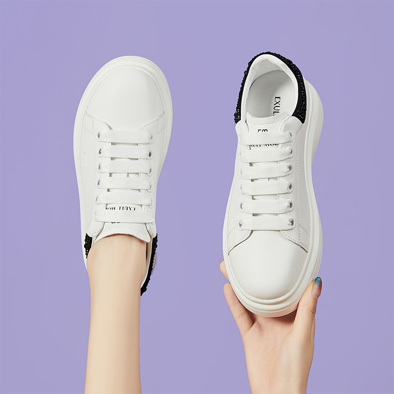 (W) Exull Q Synthetic Leather 'Breathable Casual Trendy Low-Top Sneaker' 圖 5