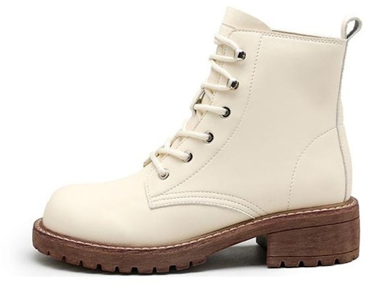 (W) Botas Martin Exull Q Cuero Sintético Beige Punta Redonda Suela Gruesa Británico. 1218606671 Buy (W) Botas Martin Exull Q Cuero Sintético Beige Punta Redonda Suela Gruesa Británico. 1218606671