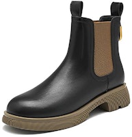 (Women) Exull Q Synthetic Leather Chelsea Boot 'Black British Style' 7218608860 (Women) Exull Q Synthetic Leather Chelsea Boot 'Black British Style' 7218608860