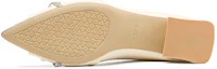 Shop (W) Zapato Exull Q Tacón Grueso Sintético Punta Fina Casual 'Beige Blanco' 7315001171