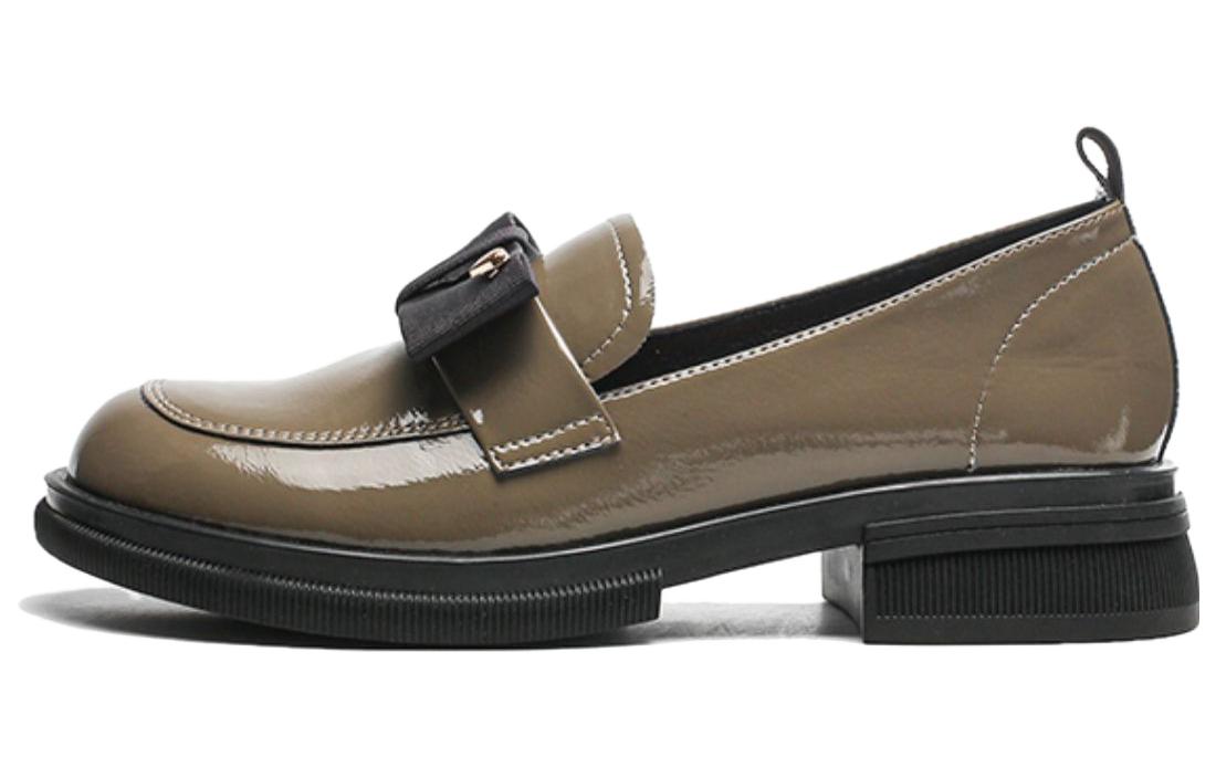 (Women) Exull Q Synthetic Leather Fashion Sneaker 'Military Green' 7315100244