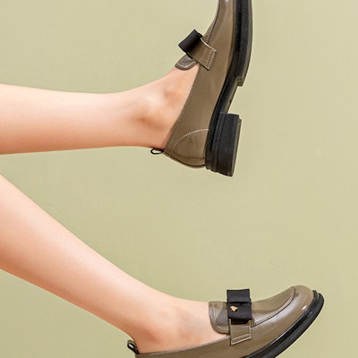 EXULL 依思Q 合成革時尚休閒單鞋 3.5cm 女款 軍綠 Shop EXULL 依思Q 合成革時尚休閒單鞋 3.5cm 女款 軍綠