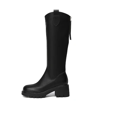 (W) Exull Q Synthetic Leather High-Top Boots 'Fashion Plush Knight'