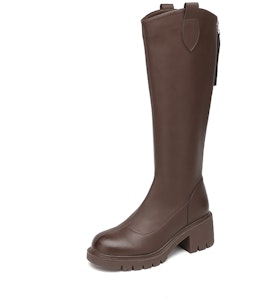 (W) Exull Q 皮革高帮靴 '时尚毛绒骑士' 1318800160 4