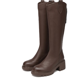 (W) Exull Q 皮革高帮靴 '时尚毛绒骑士' 1318800160 5