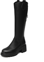 (W) Exull Q Buatan Kulit Tinggi Kasut 'Fesyen Plush Knight' 1318800160 Order (W) Exull Q Buatan Kulit Tinggi Kasut 'Fesyen Plush Knight' 1318800160