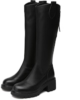 (W) Exull Q Buatan Kulit Tinggi Kasut 'Fesyen Plush Knight' 1318800160 Lookbook (W) Exull Q Buatan Kulit Tinggi Kasut 'Fesyen Plush Knight' 1318800160