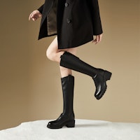 (W) Exull Q Buatan Kulit Tinggi Kasut 'Fesyen Plush Knight' 1318800160 Cheap (W) Exull Q Buatan Kulit Tinggi Kasut 'Fesyen Plush Knight' 1318800160