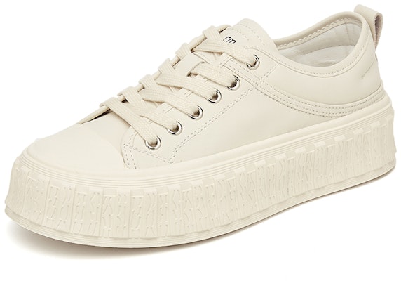 (W) Exull Q Cuero Sintético Plataforma Baja 'Suela Gruesa con Cordones' 7317404260 6